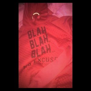 Blah Blah Blah No excuses hoodie